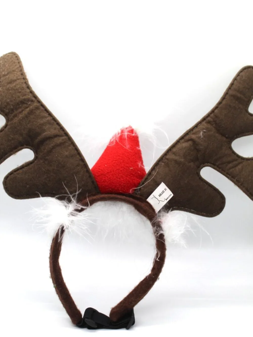 Dog Reindeer Santa Antlers Headband Christmas Costume Outfit For Small Dogs NWOT